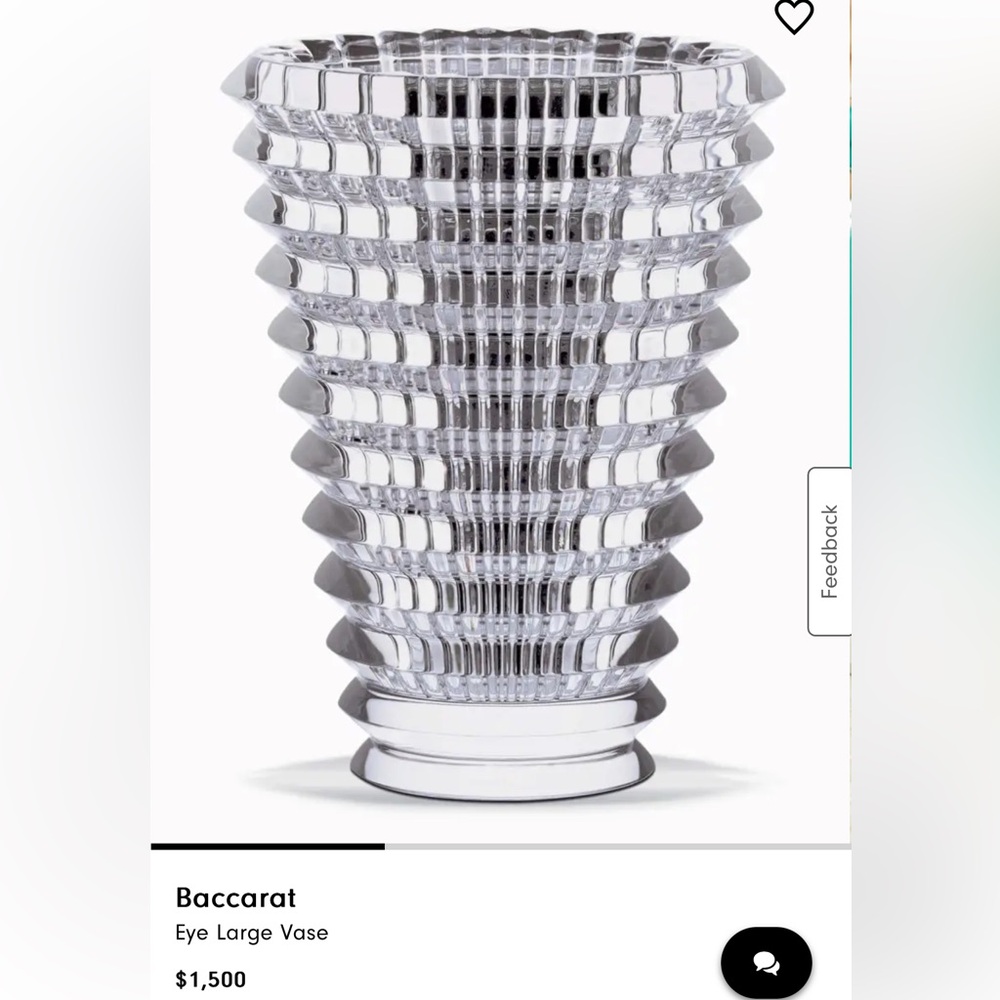 Baccarat Crystal Eye Large Vase